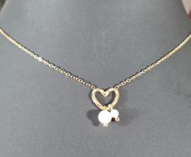 Ketting I Love it - Roestvrij Staal Goudkleur