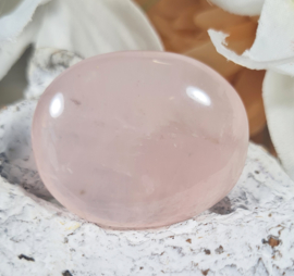 Rozenkwarts Platte Steen no.8 - 3,5 cm Edelsteen