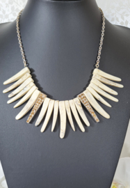 Ketting schelp - crème