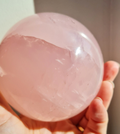 Rozenkwarts - Edelsteen bol - no.1 - 8,5 cm