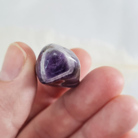 Chevron Amethist - trommelsteen - no.3