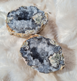 Chalcedoon - Geode Bol - Mexico - Edelsteen 