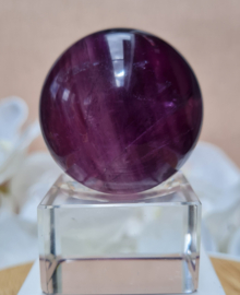 Fluoriet Paars Edelsteen Bol - 4,4cm