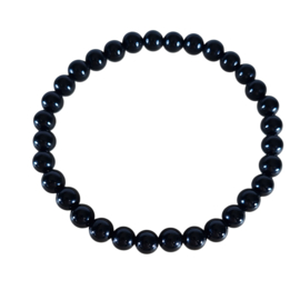 Edelsteen Armband Onyx Kogelarmband 6 mm