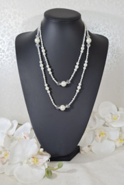 Ketting Dubbel laags - ivoor