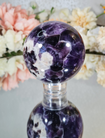 Chevron Amethist Edelsteen Bol no.1 - 7 cm