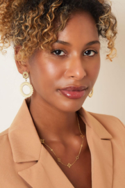 Bedelketting Klavers - Stainless Steel Goudkleur