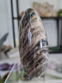 Zwarte Maansteen Edelsteen Sculptuur 7,5 cm no.4