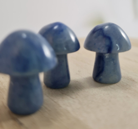Paddenstoel Blauwe Kwarts 2 cm
