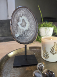 Agaat Edelsteen Geode op standaard Eindstuk