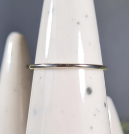 Ring Band Egaal 925 Sterling Zilver - Maat 15 - 16