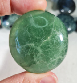 Fluoriet Groen Handsteen Edelsteen no.3 - 4,5 cm