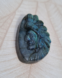 Indiaan Labradoriet 4 cm Carving