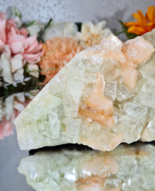 Apofylliet met Stilbiet Edelsteen Cluster 18 cm