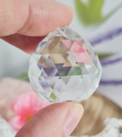 Regenboogkristal - bol - transparant - AAA kwaliteit - 3 cm - Raamdecoratie