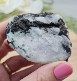 Regenboog Maansteen - Edelsteen Ruw - no. 4 - 7 cm