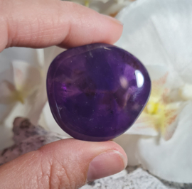 Amethist Platte Steen 3,5 cm no.4 Edelsteen