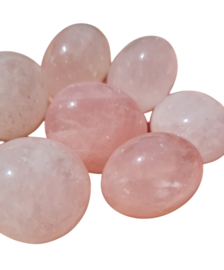 Rozenkwarts - ronde trommelsteen - 2,5 cm