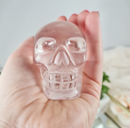 Schedel / Skull Bergkristal Edelsteen - 6,7 cm