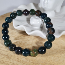 Edelsteen Armband Heliotroop Kogelarmband 10 mm