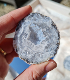 Chalcedoon Edelsteen Geode - Mexico - 4,7cm