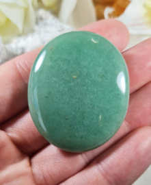 Aventurijn Groen Platte Steen no.4 - 4 cm Edelsteen