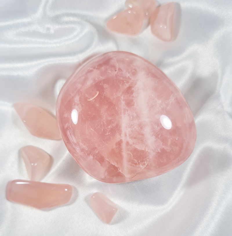 Rozenkwarts A+ 6,5 cm Jumbosteen Zuid - Afrika no.12