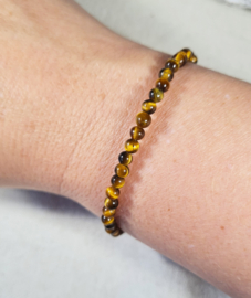 Edelsteen Armband Tijgeroog - 4 mm