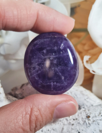Amethist Platte Steen 3,5 cm no.6 Edelsteen