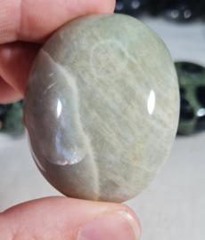 Groene Maansteen Edelsteen Palmsteen - no.06 - 4,5 cm