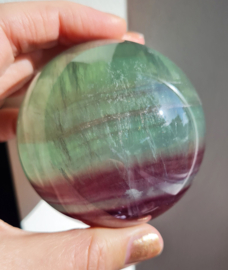 Fluoriet Regenboog Edelsteen Bol no.11