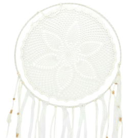 Dromenvanger - Gehaakte lotus - 50cm - wit