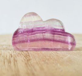 Regenboog Fluoriet Edelsteen Wolk no.6 - 4 cm