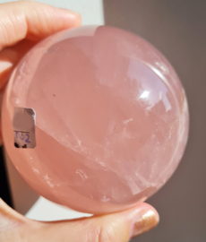 Rozenkwarts - Edelsteen bol - no.2 - 7,5 cm