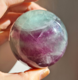 Fluoriet Regenboog Edelsteen Bol no.12