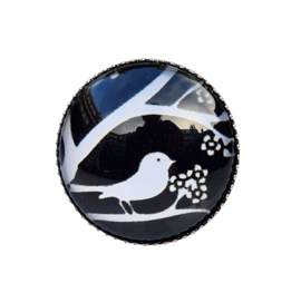 Ring Vogel Cabochon - Verstelbaar