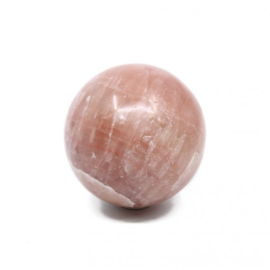 Roze Calciet Edelsteen Bol - 8,4 cm - Madagaskar