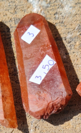 Rode Bergkristal punt - Hematoiet -  Marokko - no.3 - 4 cm