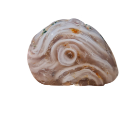 Water Agaat - Edelsteen - Wit Bruin - Brazilië - 4,5 cm