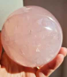 Rozenkwarts - Edelsteen bol - no.1 - 8,5 cm