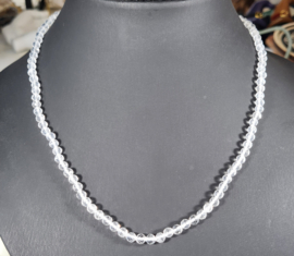 Edelsteen Ketting Bergkristal Facet 4 mm - 45 cm