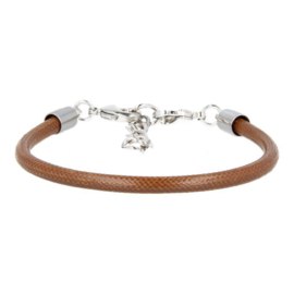 Armband - Ibiza - bruin - rond