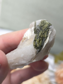 Groene Toermalijn - Verdeliet in kwarts - Diverse Soorten