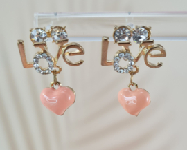 Oorbellen - Love heart - 2cm