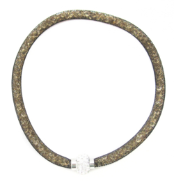 Ketting Sterrendust goud stras sluiting