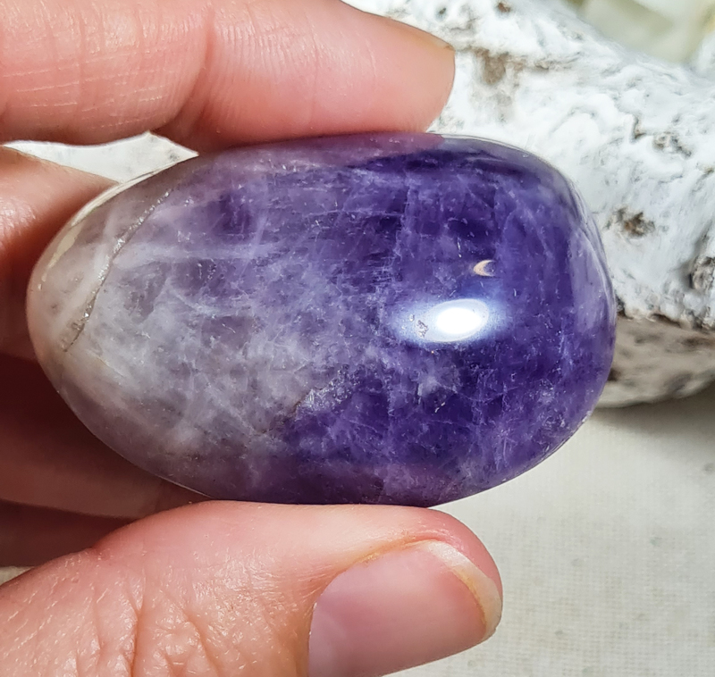 Amethist Handsteen no.4  - 4,5 cm Edelsteen