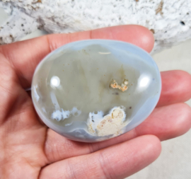 Agaat Handsteen no.3 Edelsteen 5 cm
