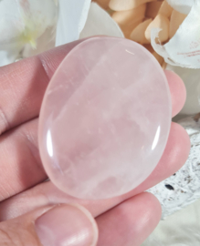 Rozenkwarts Platte Steen no.2 - 4,5 cm Edelsteen
