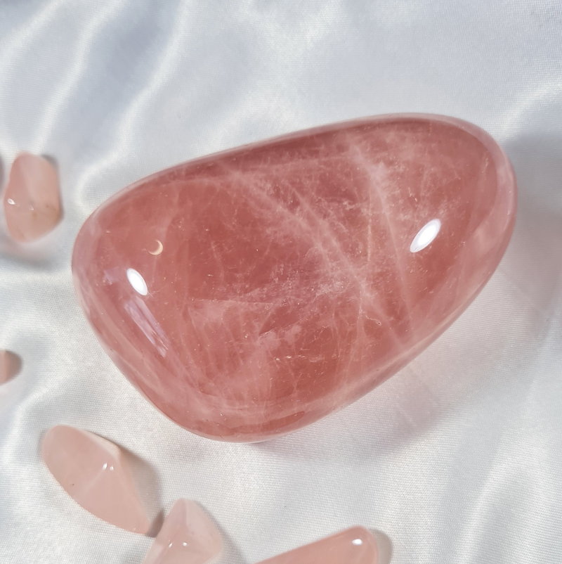 Rozenkwarts A+ - 8,5 cm - Jumbosteen Zuid - Afrika no.3