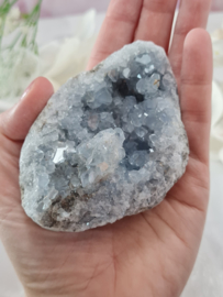 Celestien Geode Edelsteen - 9cm - Blauw